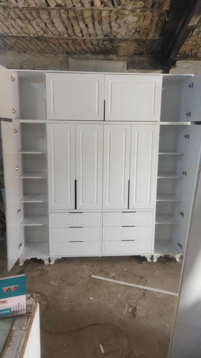 کمد دیواری پازلی|جاکفشی، کمد، دراور|قم, قلعه صدری|دیوار