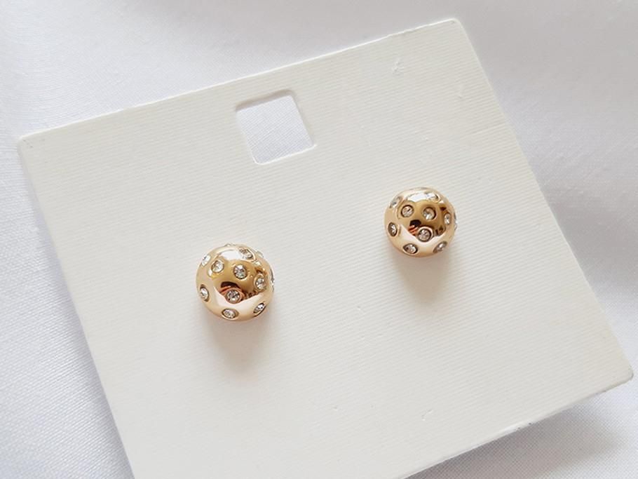 گوشواره میخی تکی نگین دار طلایی|بدلیجات|اراک, |دیوار