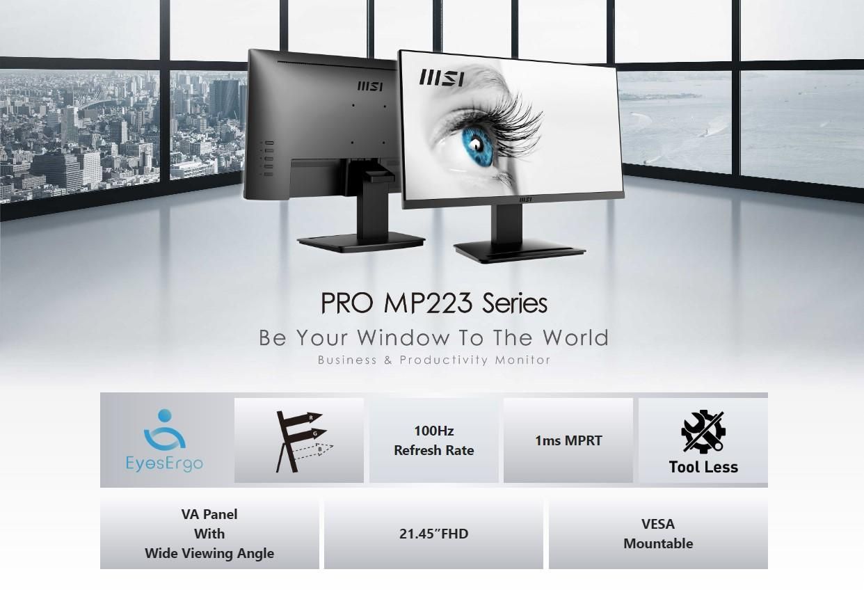 مانیتور 22 اینچ MSI مدل MP223|قطعات و لوازم جانبی رایانه|تهران, فاطمی|دیوار