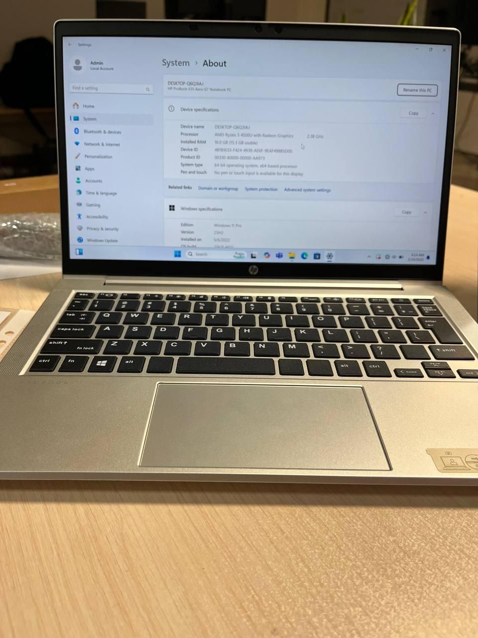 لپ تاپ مدل hp pro book 635|رایانه همراه|تهران, آرژانتین|دیوار