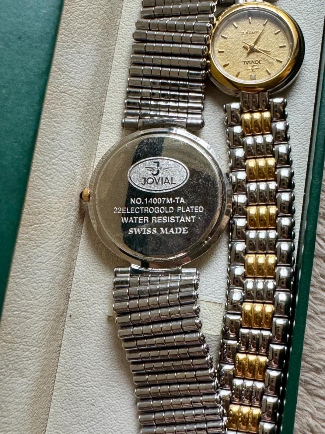 ساعت قدیمی روکش طلا ست jovial|ساعت|تهران, دبستان|دیوار