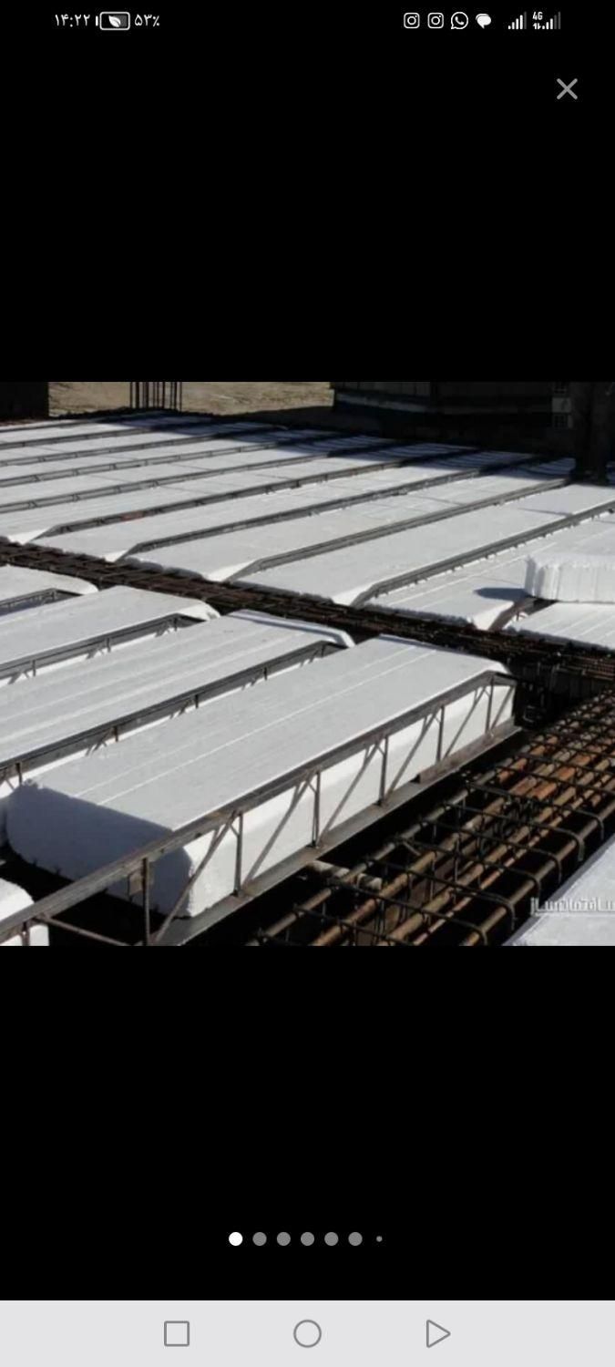 تیرچه بتنی واجرای سقف بتنی اکاسیف میلگرد|مصالح و تجهیزات ساختمان|گلبهار, شهر جدید گلبهار|دیوار