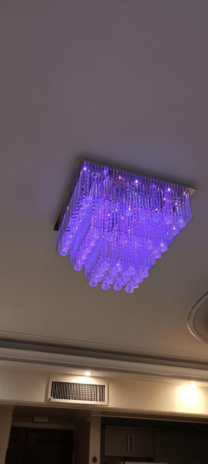 لوستر کریستالی LEDهایلایت با بولوتوث و اسپیکر|لوستر و چراغ آویز|تهران, قنات‌کوثر|دیوار