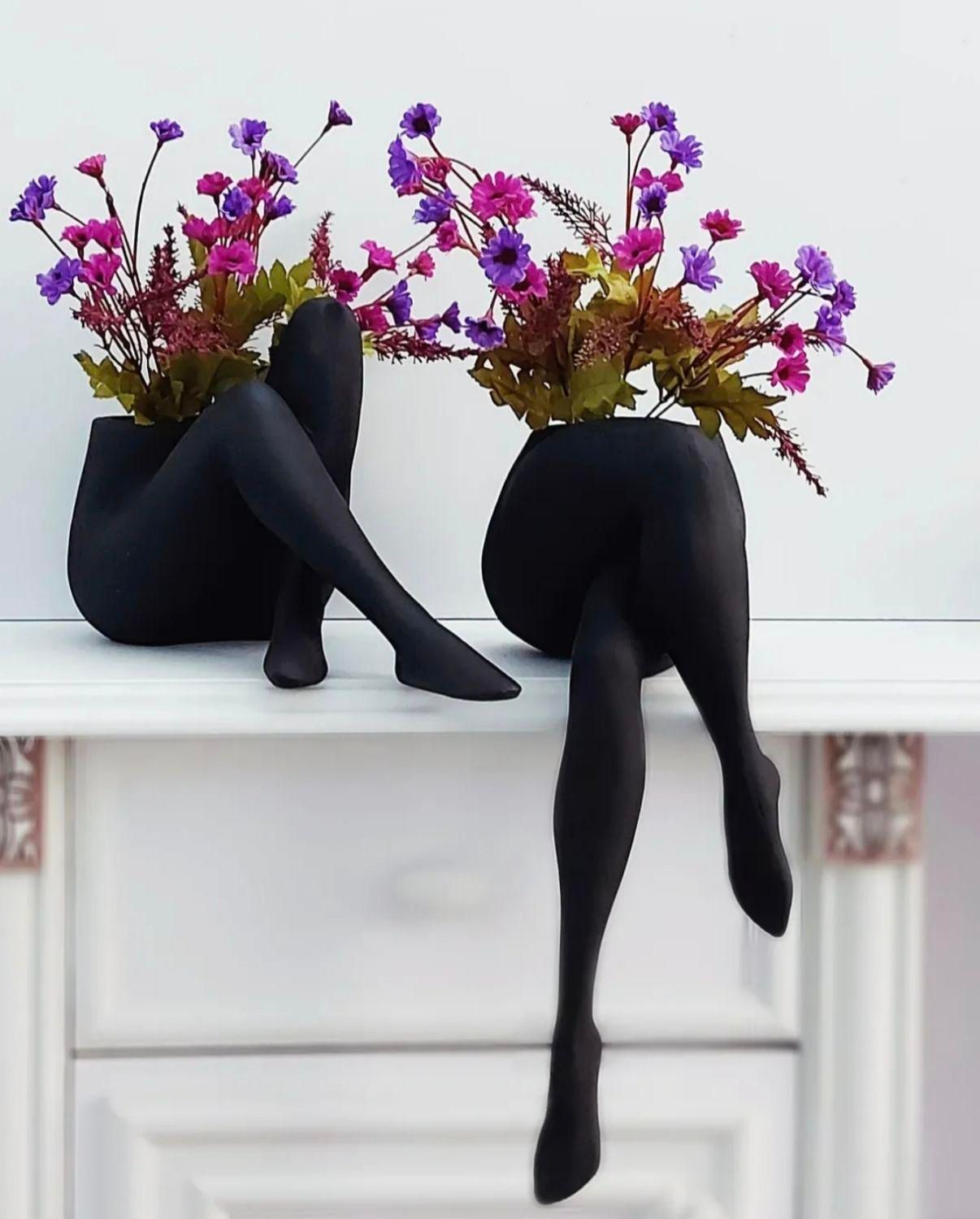 گلدان و جاشمعی طرح پا|صنایع دستی و سایر لوازم تزئینی|تهران, تهرانسر شرقی|دیوار