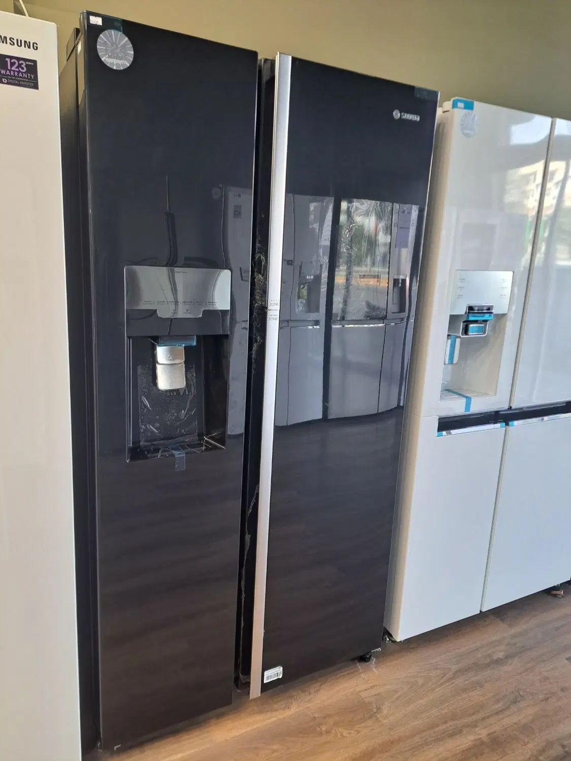 ساید بای ساید اسنوا S-SM8-3350 مشکی شاین نمایشگاهی|یخچال و فریزر|تهران, کرمان|دیوار