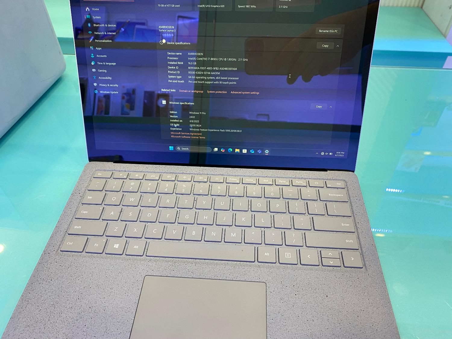 لپتاپ Surface Laptop 2|رایانه همراه|آمل, |دیوار