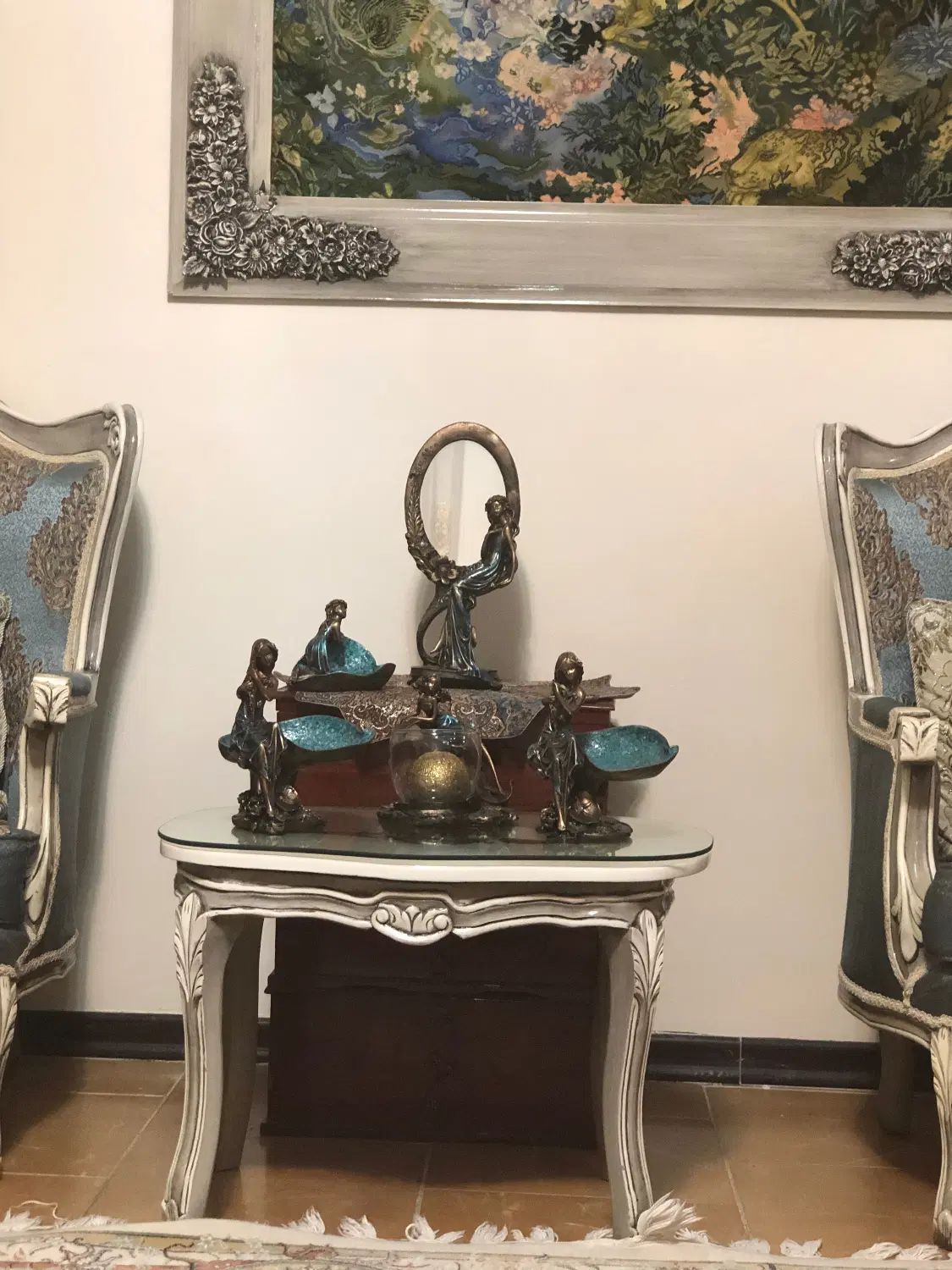 ست مجسمه فرشته به رنگ برنز و فیروزه ای|مجسمه، تندیس، ماکت|تهران, شهرک دانشگاه شریف|دیوار
