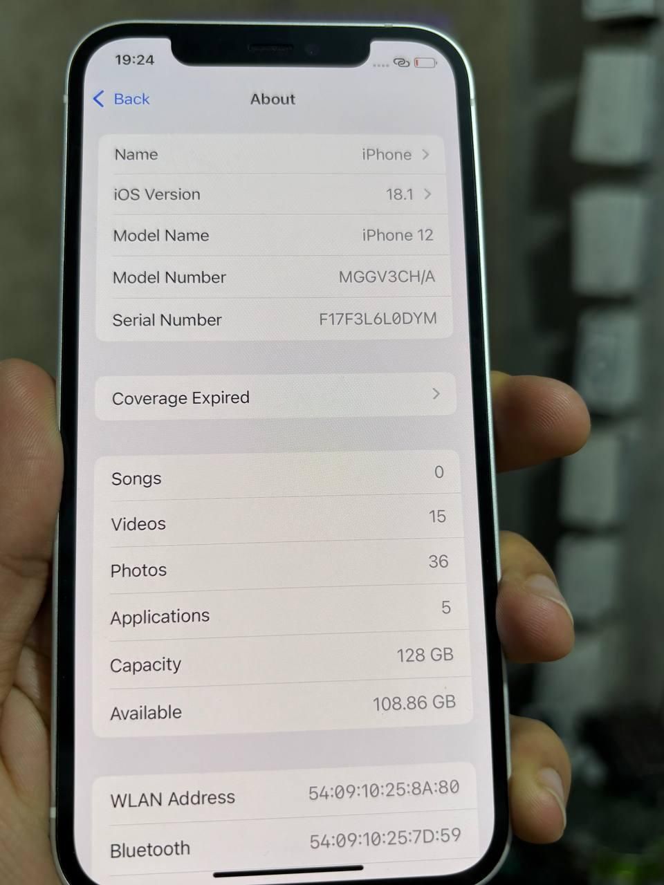 اپل iPhone 12 با حافظهٔ ۱۲۸ گیگابایت|موبایل|فرخ‌شهر, |دیوار