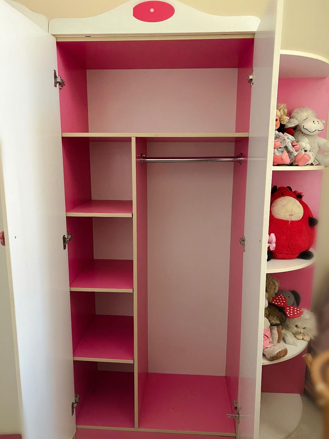 سرویس ام دی اف دخترانه|تخت و صندلی بچه|بروجرد, |دیوار