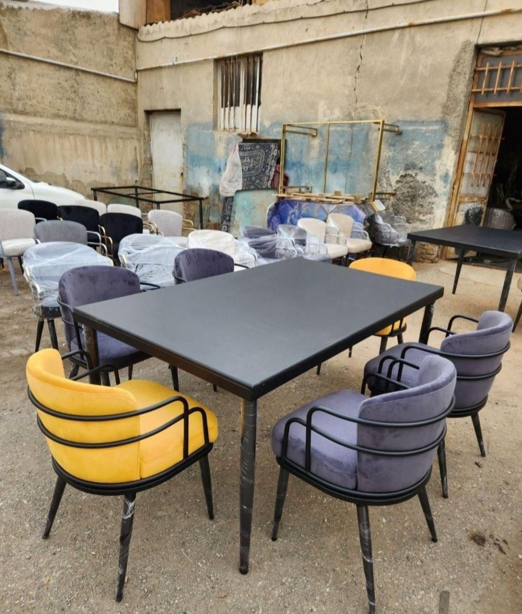 صندلی بدنه فلزی شانار، مدل پلانو|میز و صندلی غذاخوری|گرگان, |دیوار