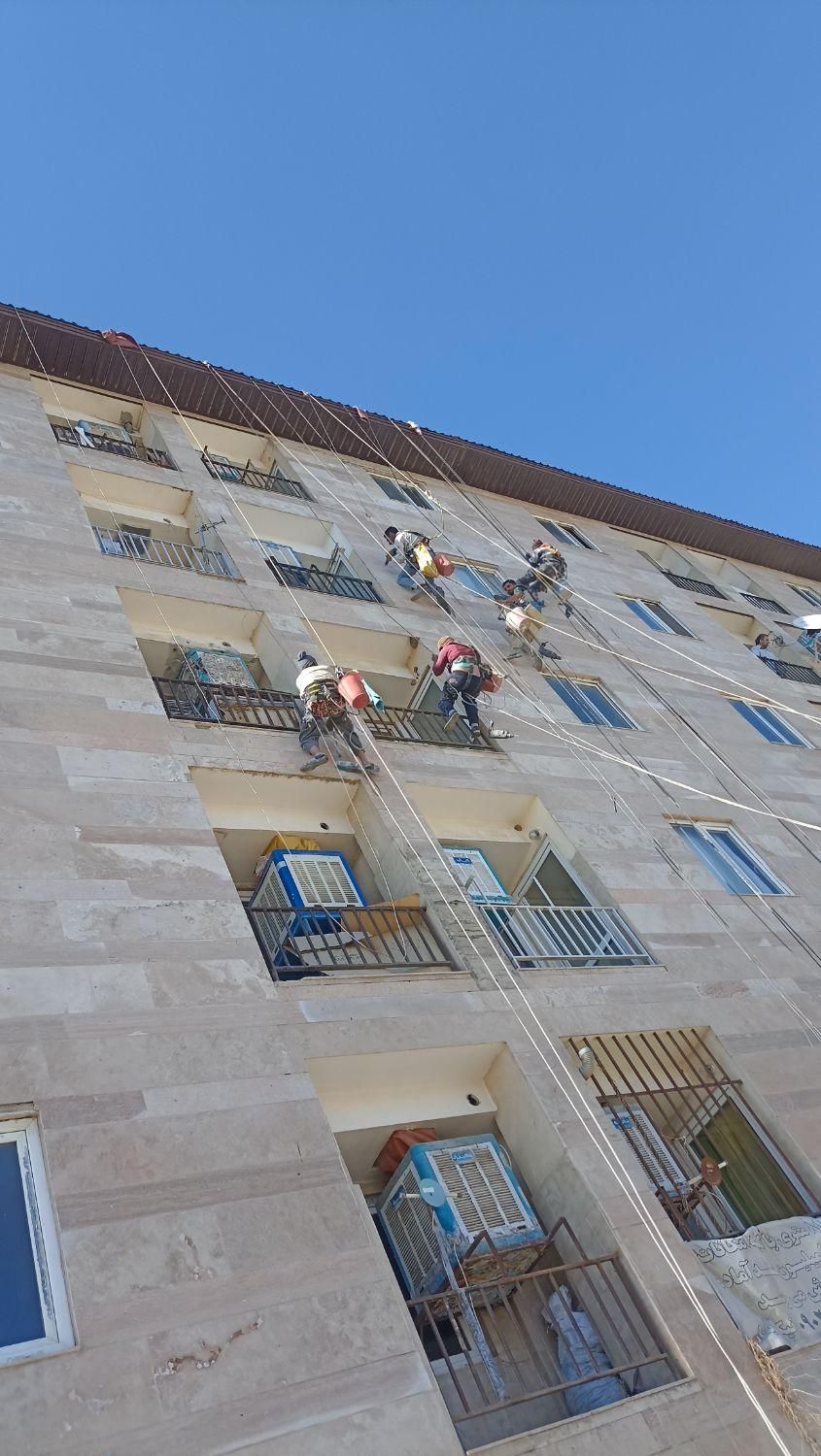 پیچ ورولپلاک نما ساختمان با طناب|خدمات پیشه و مهارت|تهران, فردوس|دیوار