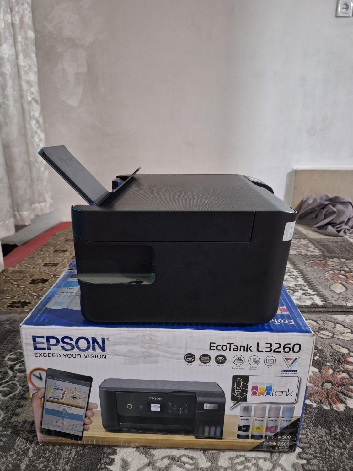 پرینتر اپسون جوهر افشان Eco Tank L3260 در حد نو|پرینتر، اسکنر، کپی، فکس|نسیم‌شهر, |دیوار