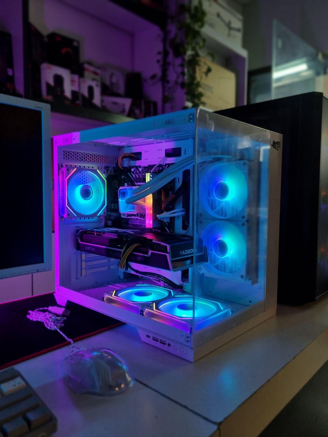 کامپیوتر گیمینگ و رندرینگ حرفه ای سفید|رایانه رومیزی|گرگان, |دیوار