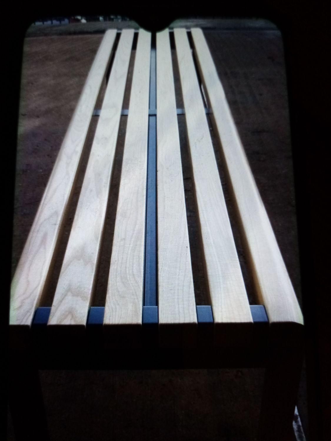 نیمکت پایه فلزی رویه چرم و چوب|صندلی و نیمکت|تهران, خلیج فارس|دیوار