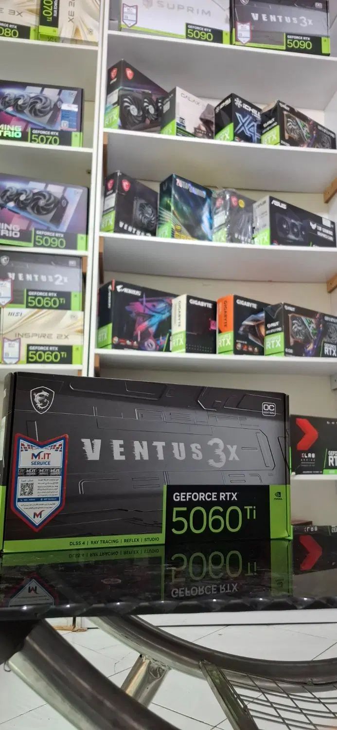 کارت گرافیک ام اس آی MSI RTX 5060 Ti 16G Ventus 3X|قطعات و لوازم جانبی رایانه|تهران, سلسبیل شمالی|دیوار
