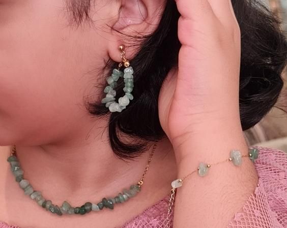 نیم ست سرویس سنگ طبیعی اونتورین هدیه خاص|بدلیجات|اصفهان, جلالیه|دیوار