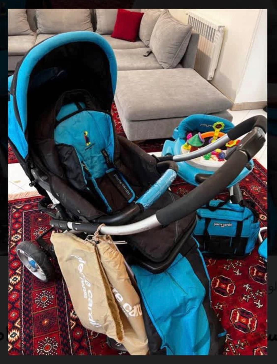 سرویس کالسکه‌ پیرگاردین اصل فرانسه|اسباب و اثاث بچه|پاکدشت, پاکدشت (مامازند)|دیوار