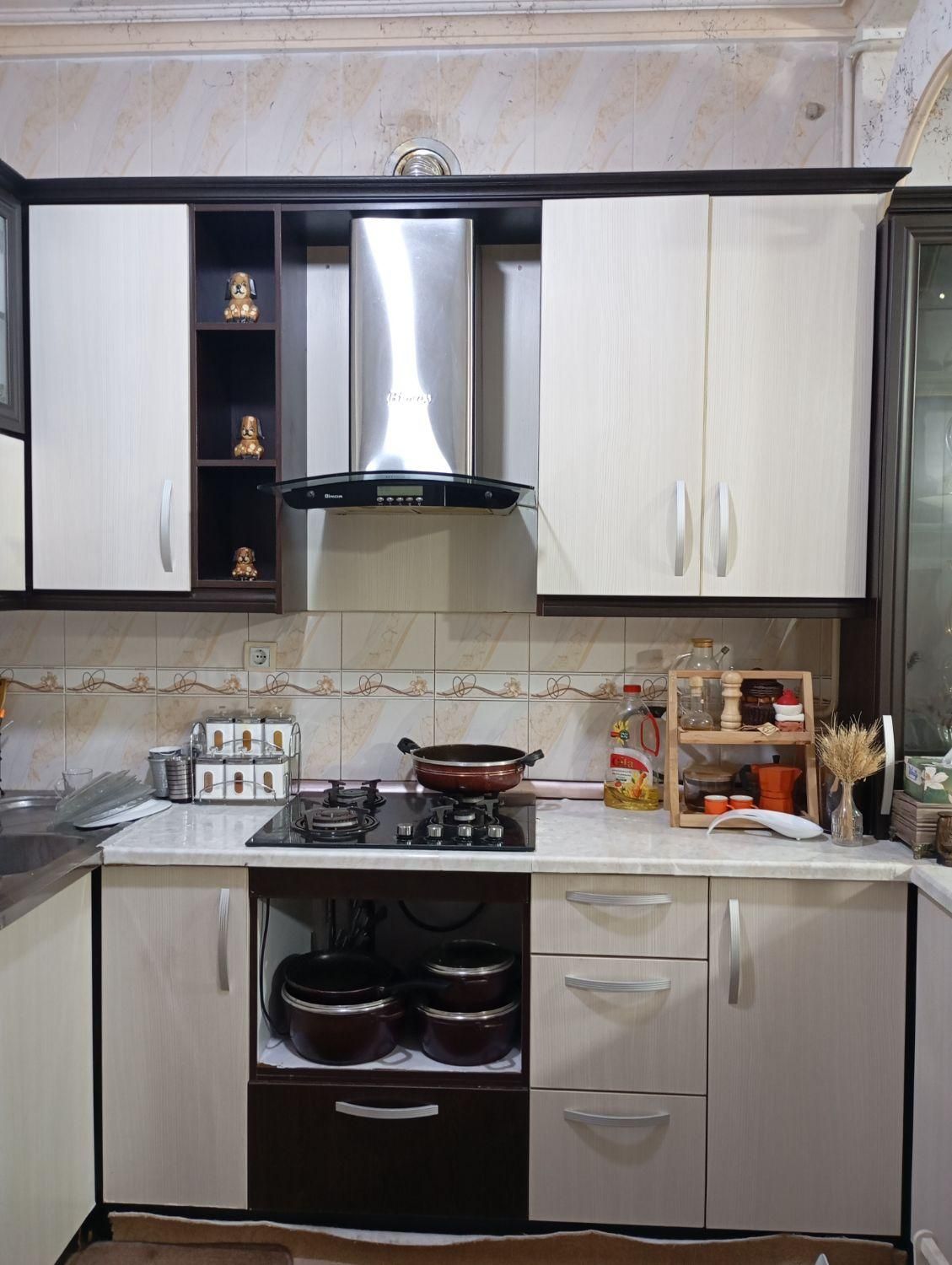 کابینت کامل آشپزخانه باهود، گازوسینک کاملاسالم|جاکفشی، کمد، دراور|امیدیه, |دیوار