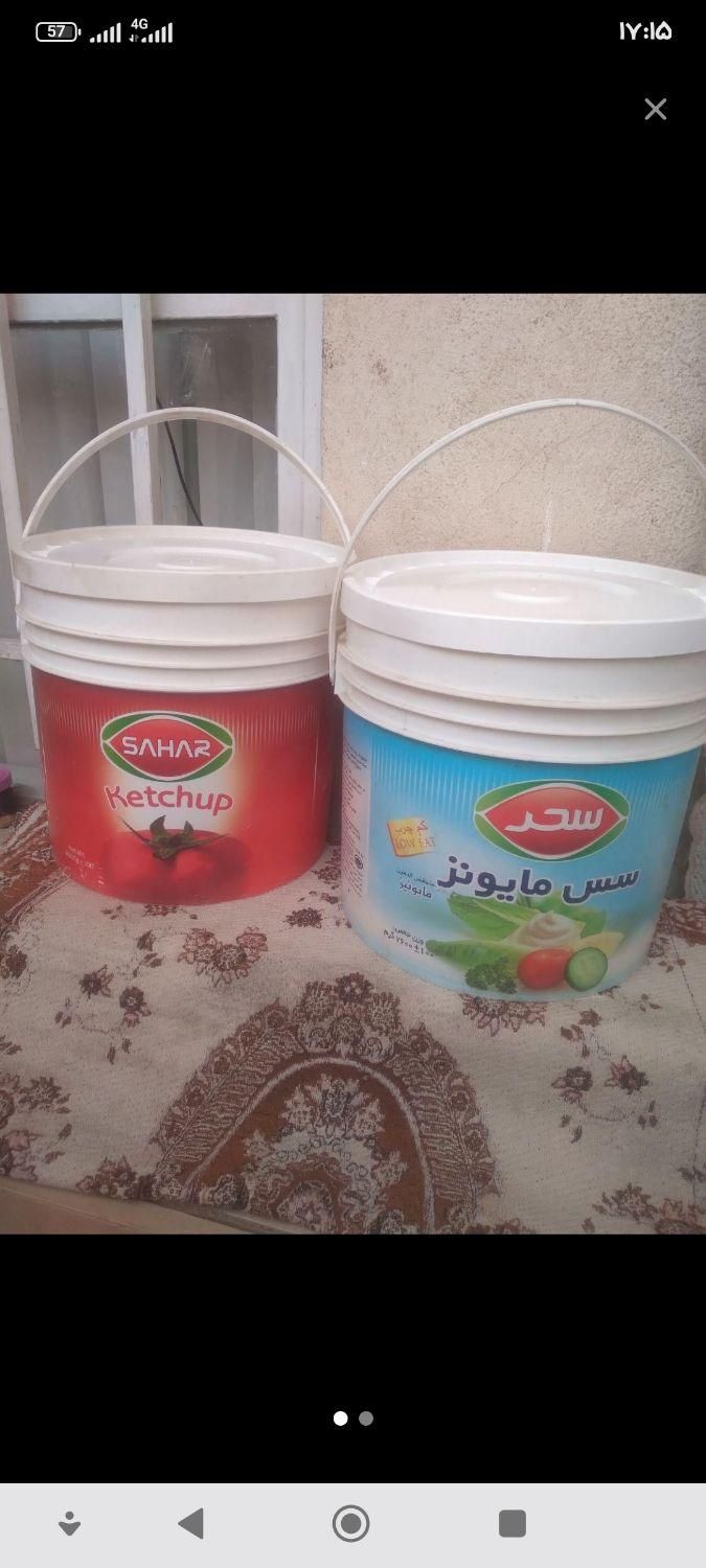 سطل خالی|ظروف نگهدارنده، پلاستیکی، یک‌بارمصرف|همدان, |دیوار