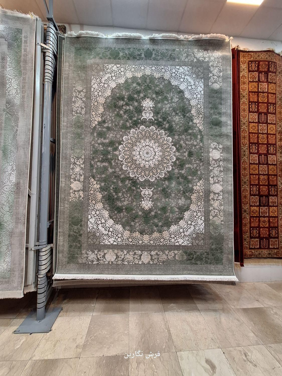 فرش طوسی سبز اکرولیک ۱۲۰۰ شانه ترند سال۱۴۰۴|فرش|مشهد, امیر|دیوار
