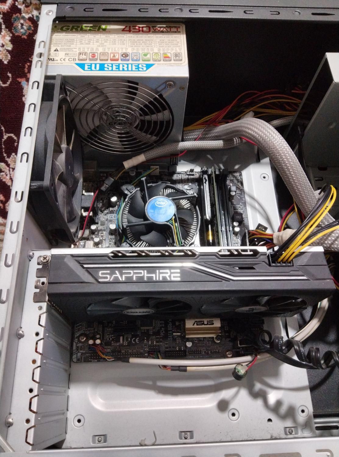 کیس کامپیوتر گیمینگ DDR4 i5 6500 RAM 8 RX 470 4G|رایانه رومیزی|اسلام‌شهر, |دیوار