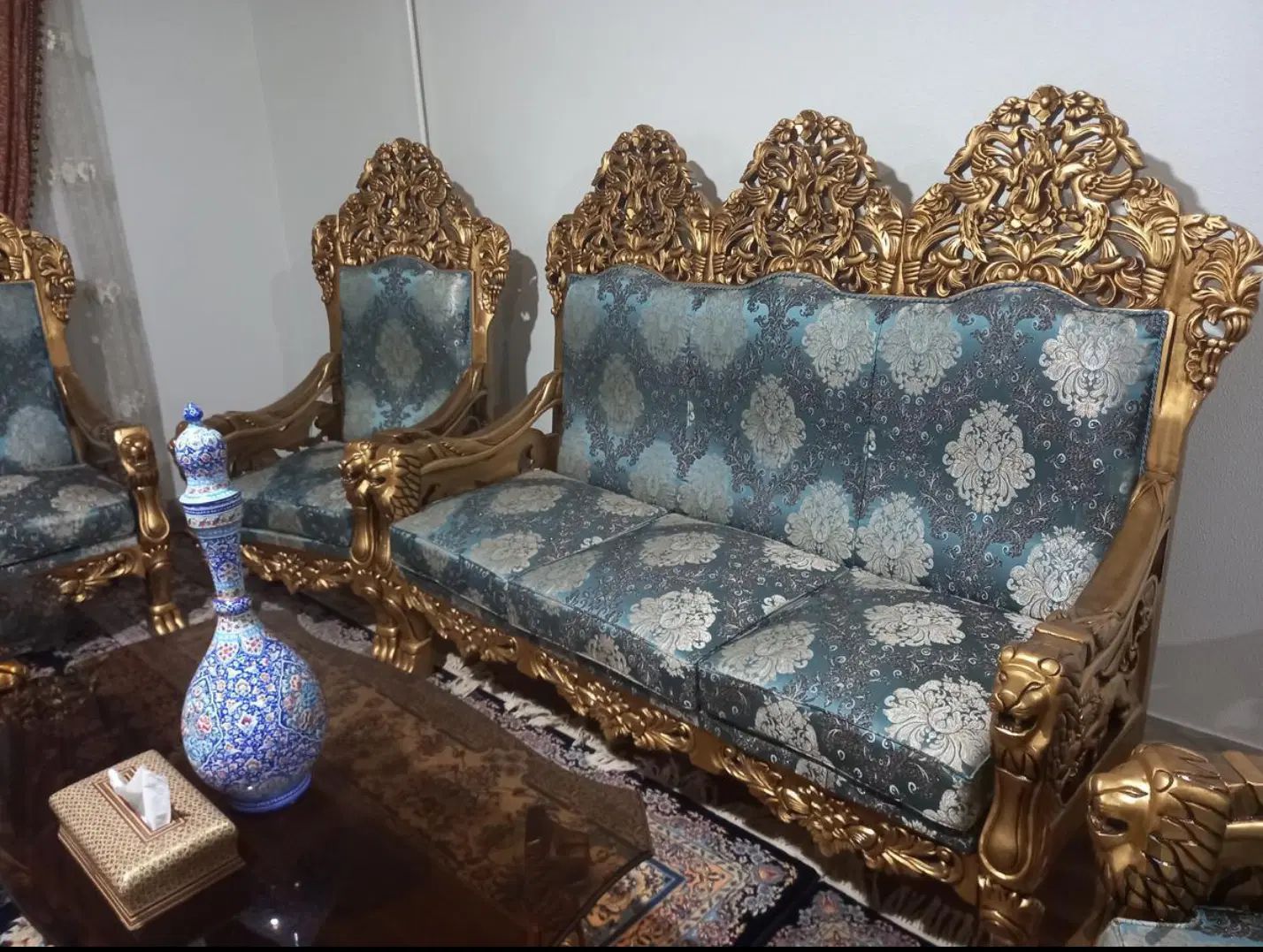 مبل کله شیری دست ساز|مبلمان خانگی و میز عسلی|اصفهان, روشن‌دشت|دیوار