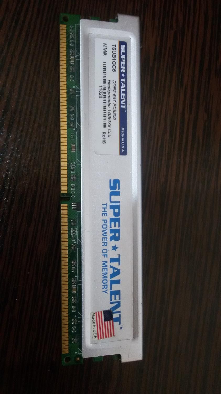 رم DDR2 اصل امریکا / SUPER TALENT / ظرفیت 1G|قطعات و لوازم جانبی رایانه|ملایر, |دیوار