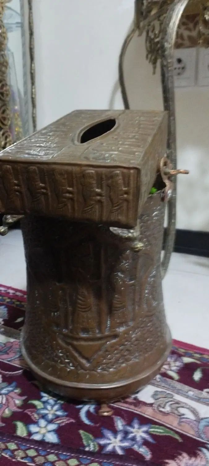 سطل و دستمال مسی|صنایع دستی و سایر لوازم تزئینی|تهران, خاوران|دیوار