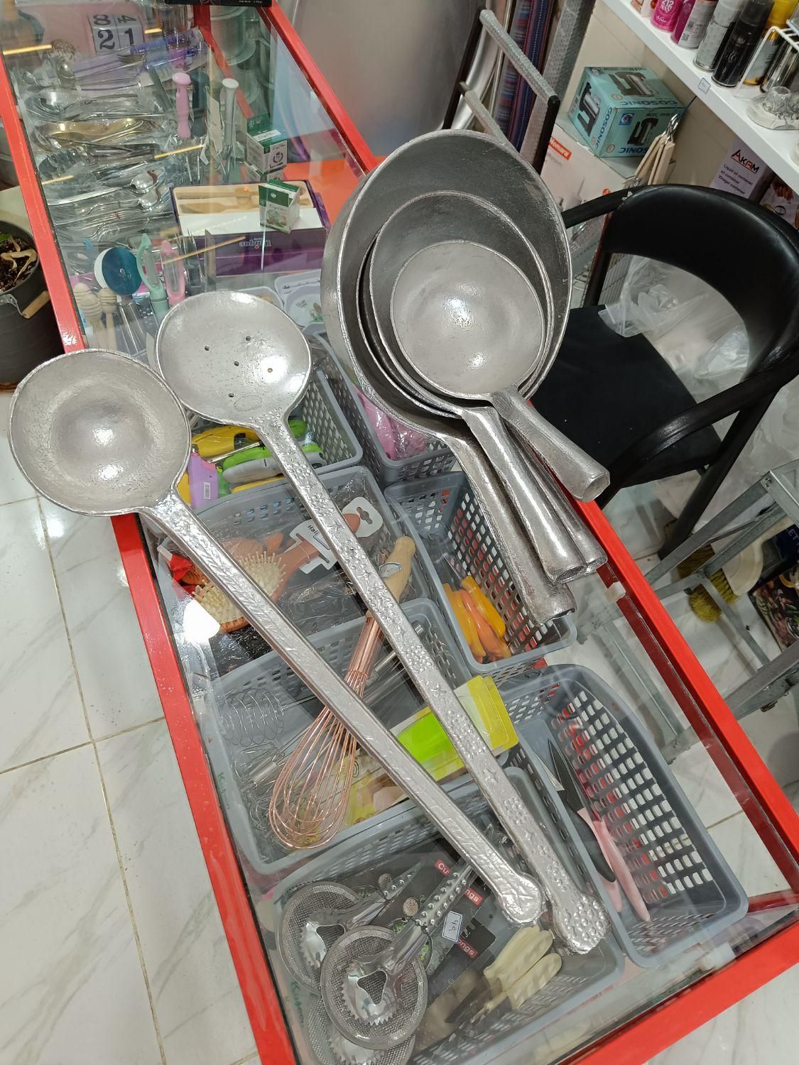 آبگردان کفگیر ملاقه جنس روحی|ظروف پختوپز|ورامین, ورامین|دیوار