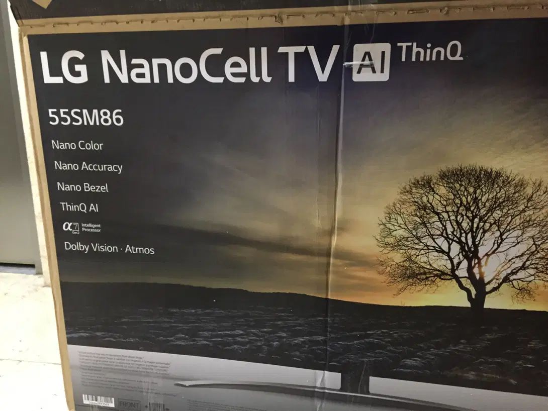 کارتن تلویزیون ال جی LG 55 nano cell|تلویزیون و پروژکتور|تهران, باغ فیض|دیوار