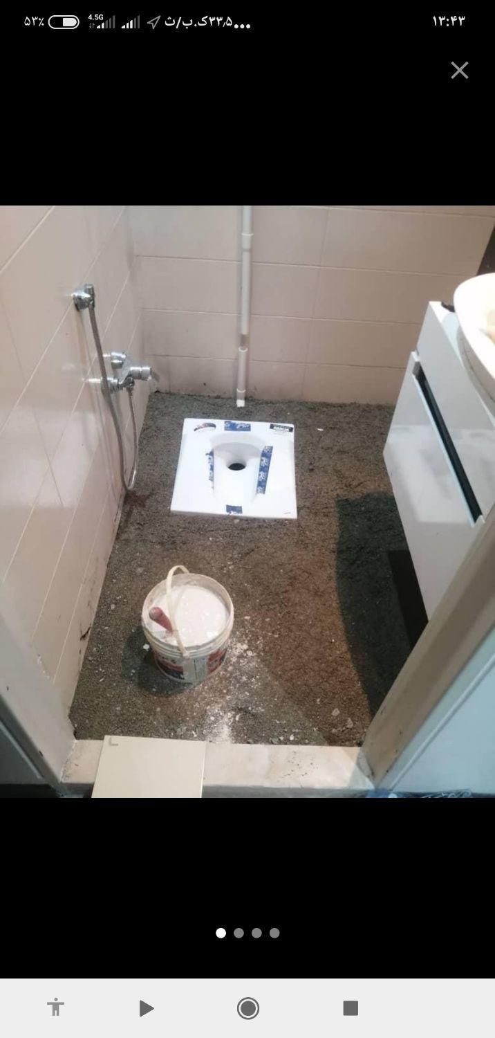 بنایی لوله بازکنی رفع نم حمام توالت تاسیسات ایزگام|خدمات پیشه و مهارت|اندیشه, اندیشه فاز ۱|دیوار