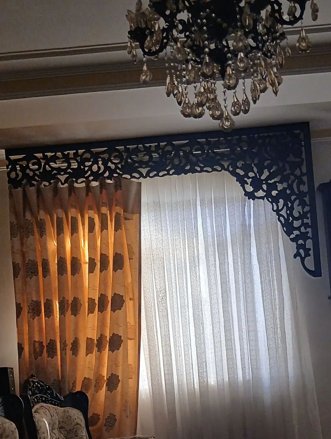 کتیبه پرده چوبی|پرده، رانر، رومیزی|کرج, جهان‌شهر|دیوار