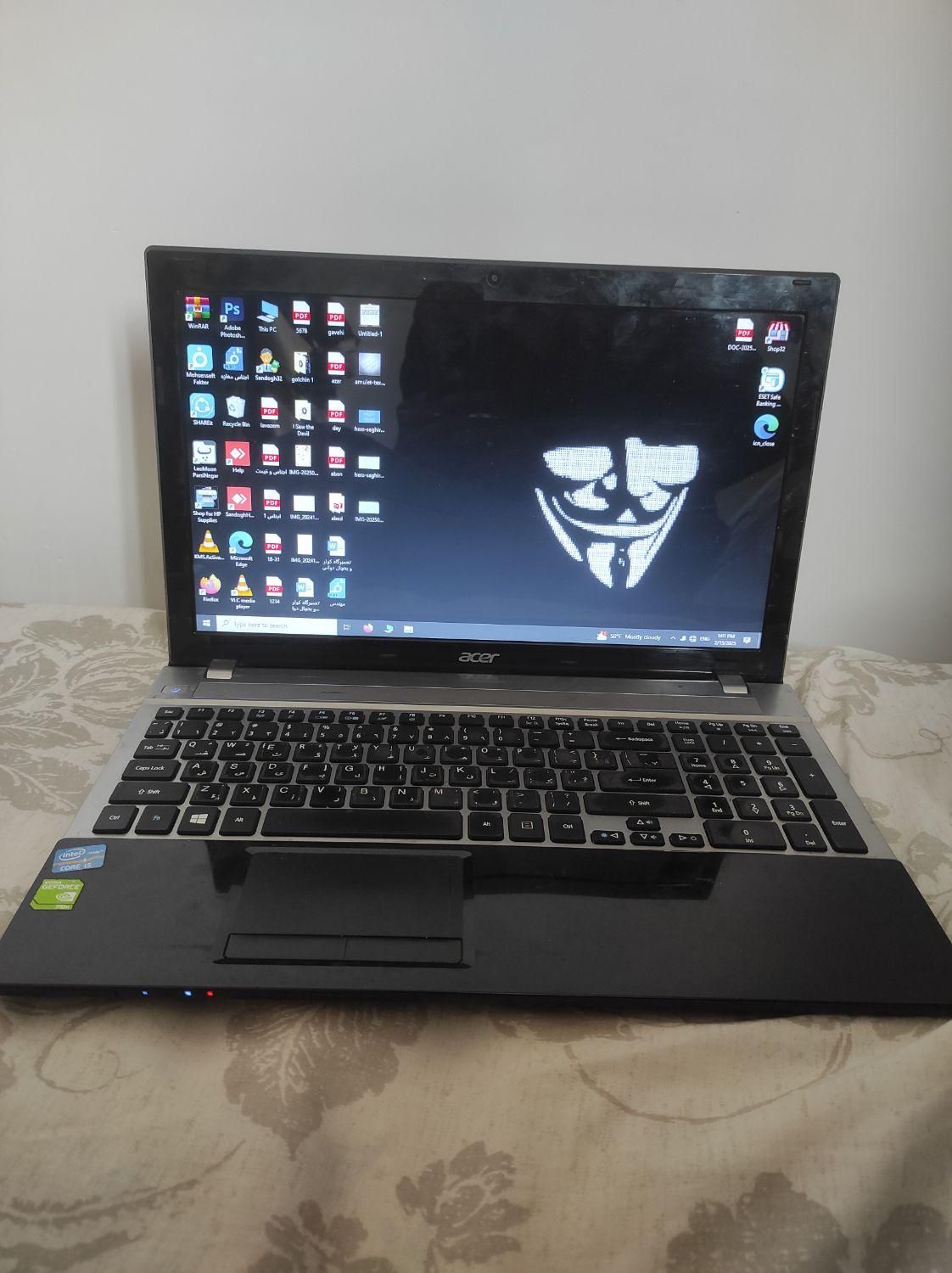 لپ تاپ ایسر مدل aspire v3-571g|رایانه همراه|شیراز, پانصد دستگاه ارتش|دیوار
