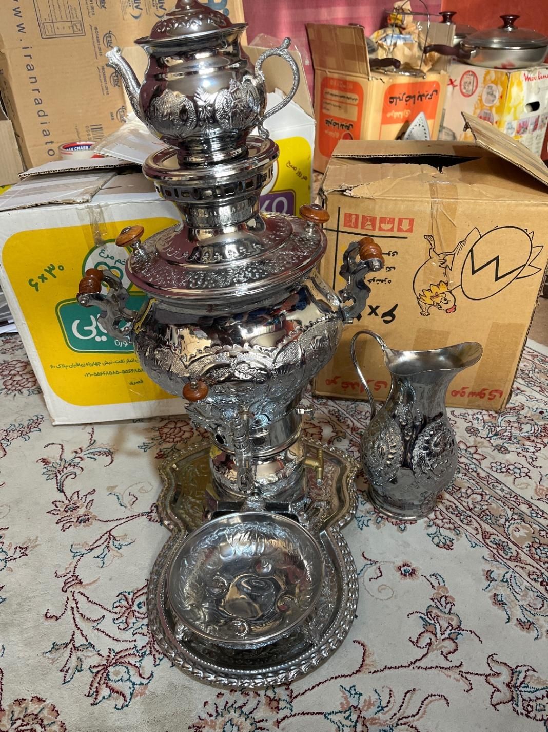 سماور گازی استیل|سماور، چای‌ساز، قهوه‌ساز|تهران, بریانک|دیوار