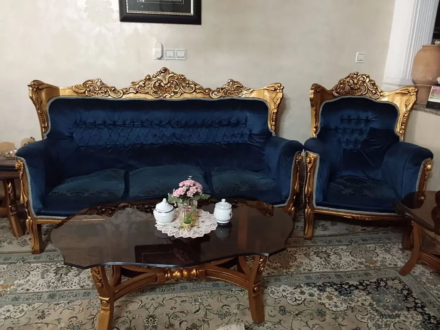 آباژور و میز تلفن و مبلمان 9 نفره|مبلمان خانگی و میز عسلی|مشهد, خرمشهر|دیوار
