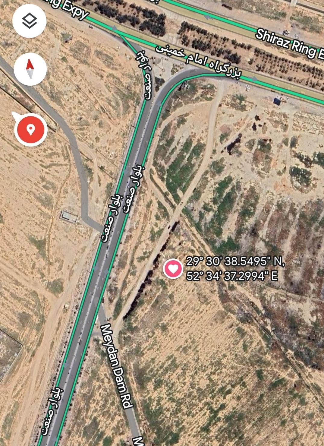 فروش زمین ۲۴۴ متری ورودی جاده شهرک صنعتی|فروش زمین و ملک کلنگی|شیراز, محراب|دیوار