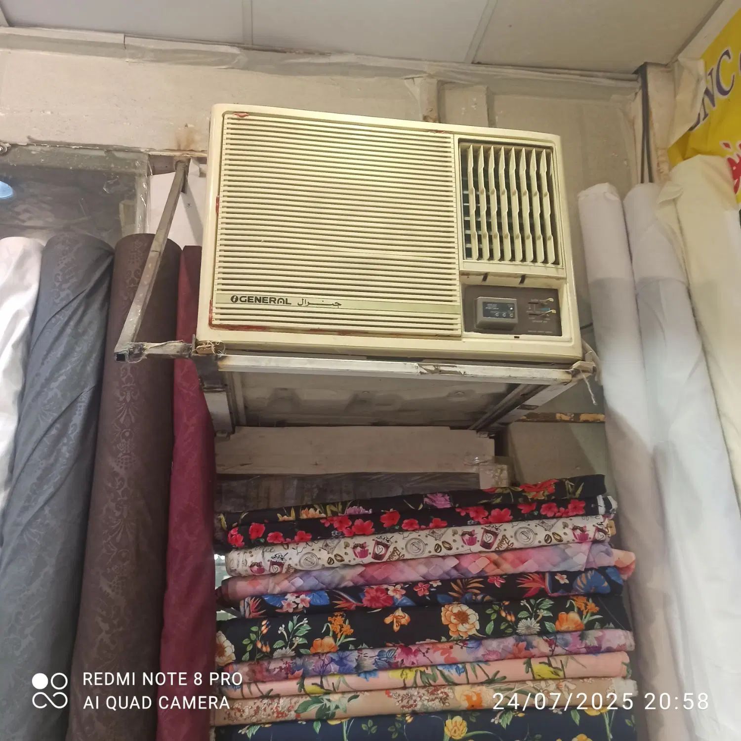 کولر گازی پنجره ای ۲۴ جنرال|کولر گازی و فن‌کوئل|مشهد, عامل|دیوار