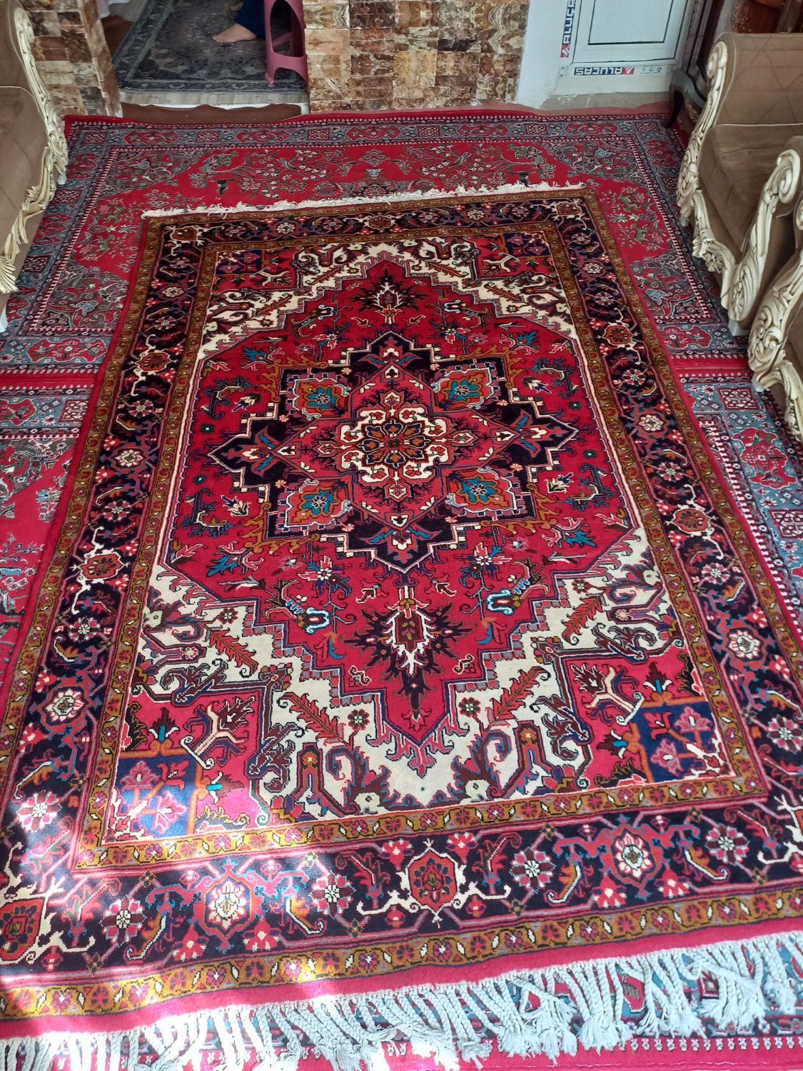 تک فرش دست بافت هریس تاجری|فرش|تبریز, |دیوار