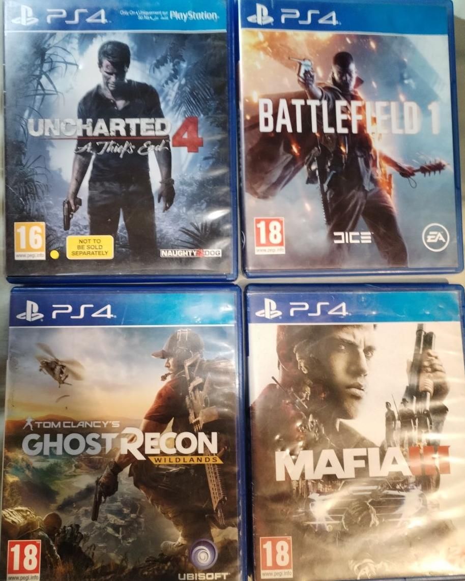 تعدادی دیسک ps4|کنسول، بازی ویدئویی و آنلاین|تهران, فرودگاه مهرآباد|دیوار