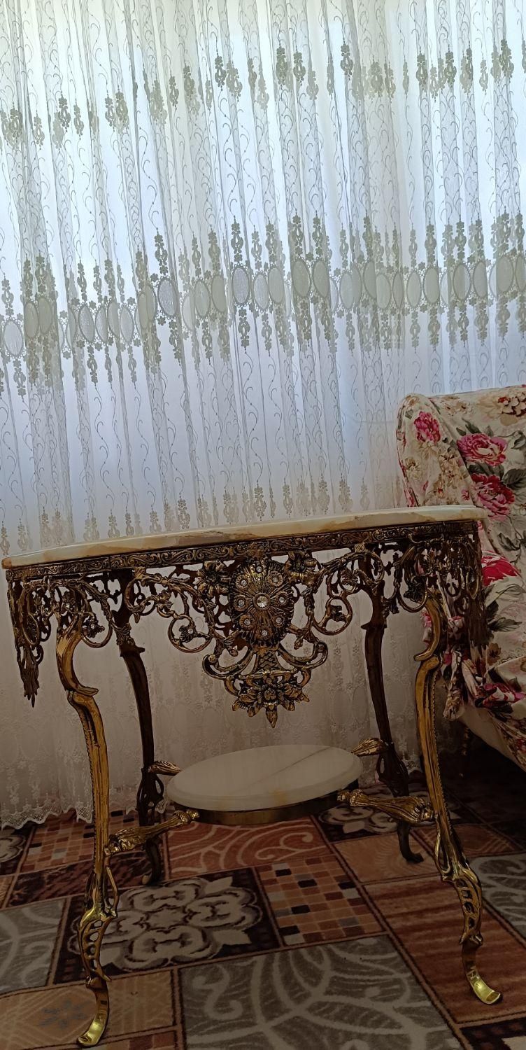 میز برنز گرد 80|مبلمان خانگی و میز عسلی|تبریز, |دیوار