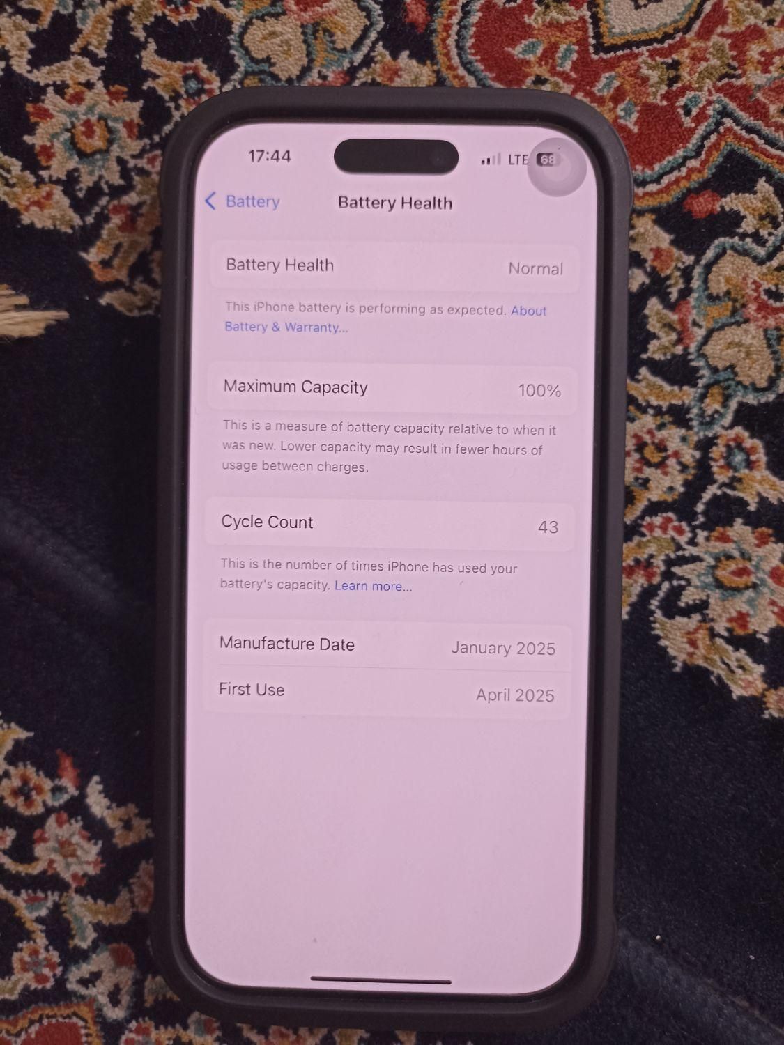اپل iPhone 16 Pro با حافظهٔ ۲۵۶ گیگابایت|موبایل|اصفهان, شیخ اشراق|دیوار