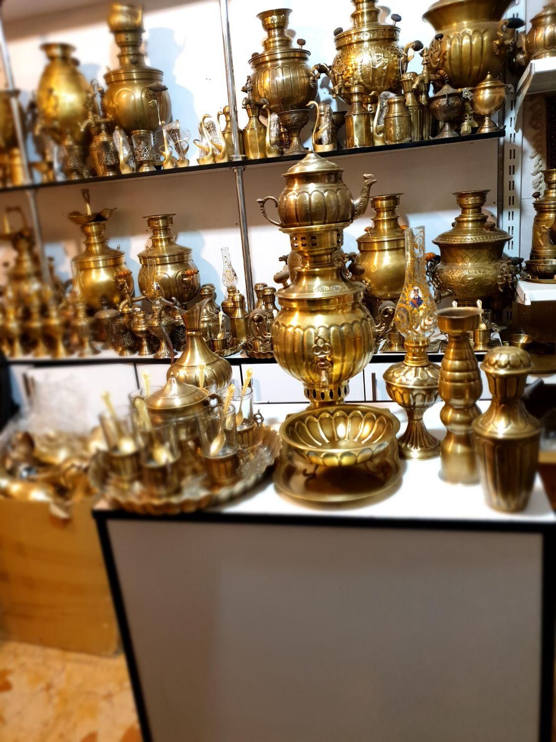bczsryi سماور ذغالی برنجی مسی گازی زغالی zcv|صنایع دستی و سایر لوازم تزئینی|اصفهان, دستگرده|دیوار