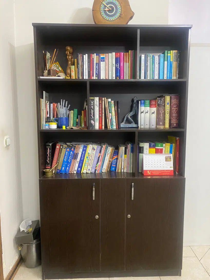 کتابخانه|کتابخانه، شلف، قفسه‌های دیواری|تهران, جمال‌زاده|دیوار