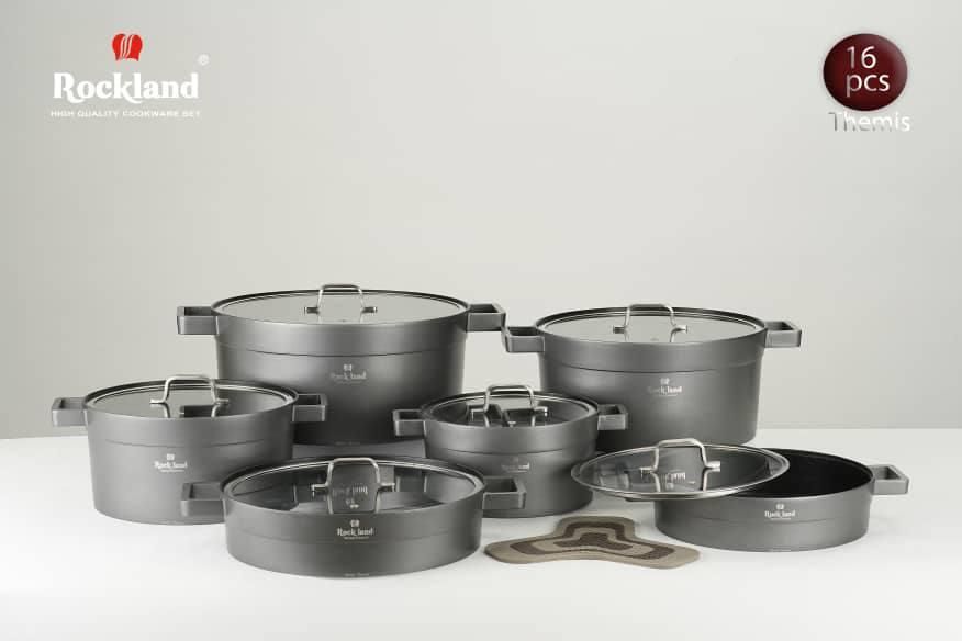 راکلند قابلمه سرویس چدن جهیزیه عروس سرویس کامل|ظروف پخت‌وپز|یزد, |دیوار