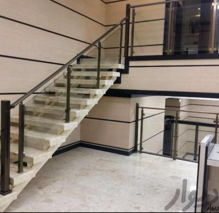 نرده راه پله. استیل.آلومینیوم.چوب|خدمات پیشه و مهارت|شیراز, میانرود|دیوار