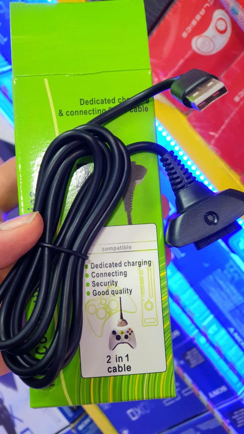 کابل شارژر دسته ایکس باکسXBOX360گیم۱استیک۲فور۴سگا۳|کنسول، بازی ویدئویی و آنلاین|تهران, مسعودیه|دیوار
