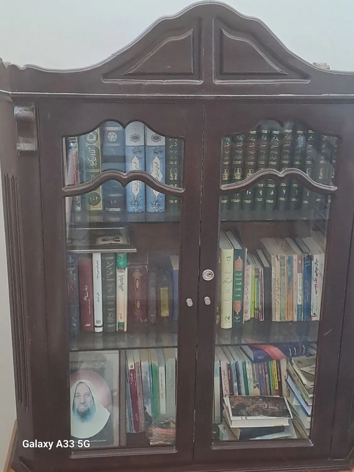 کتابخانه با چوب گردویی طول۱۲۵ عرض۱۰۵|کتابخانه، شلف، قفسه‌های دیواری|تبریز, |دیوار