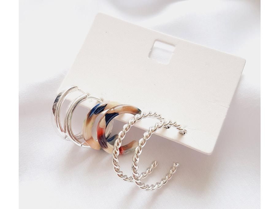 گوشواره نیم حلقه چند جفتی چند رنگ|بدلیجات|کرمان, |دیوار