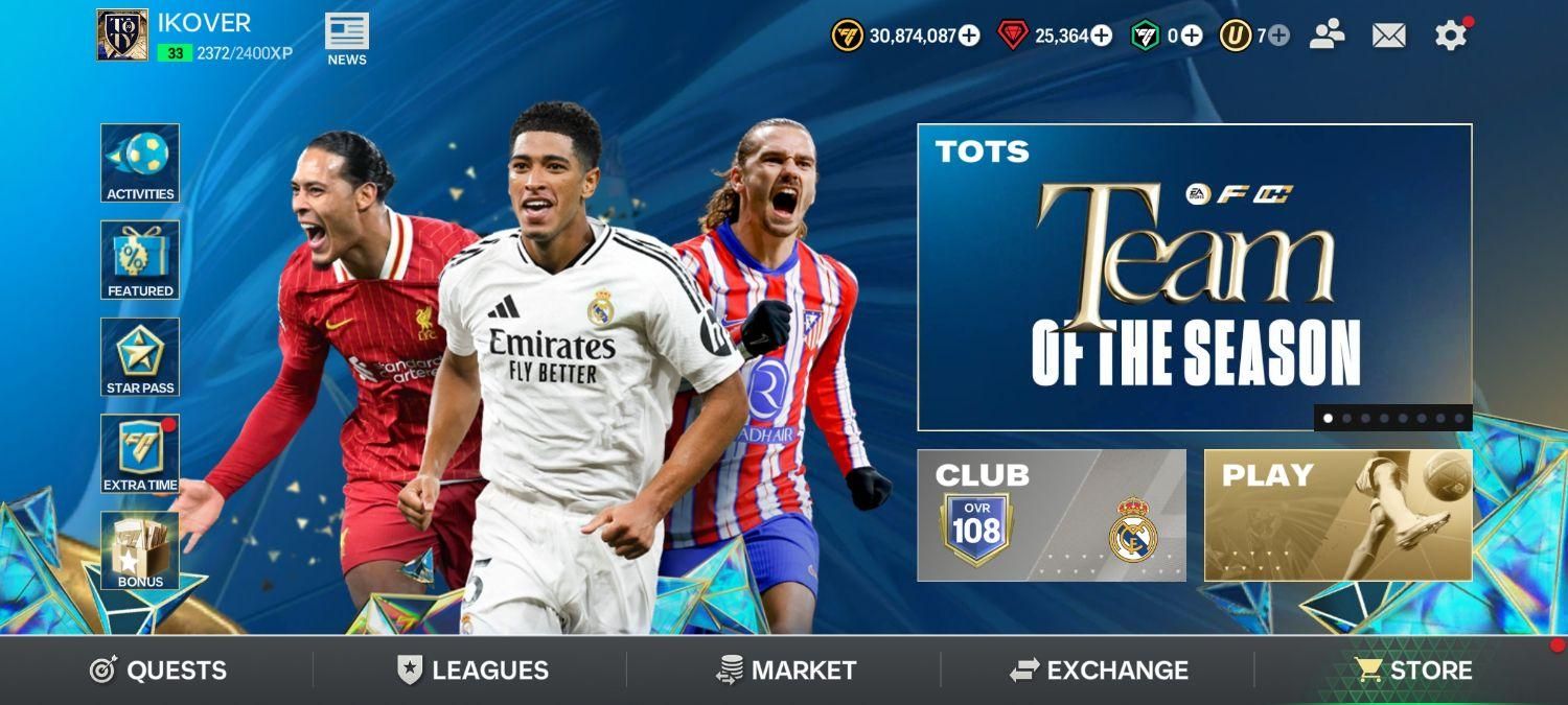 اکانت بازی FC MOBILE|کنسول، بازی ویدئویی و آنلاین|قم, صادقی|دیوار
