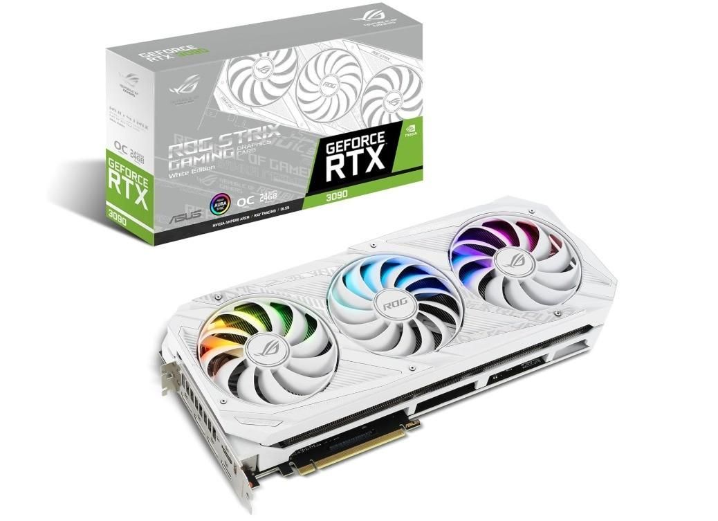 ASUS ROG STRIX  3090 White OC  24GB GDDR6|قطعات و لوازم جانبی رایانه|کرج, شهرک اوج|دیوار